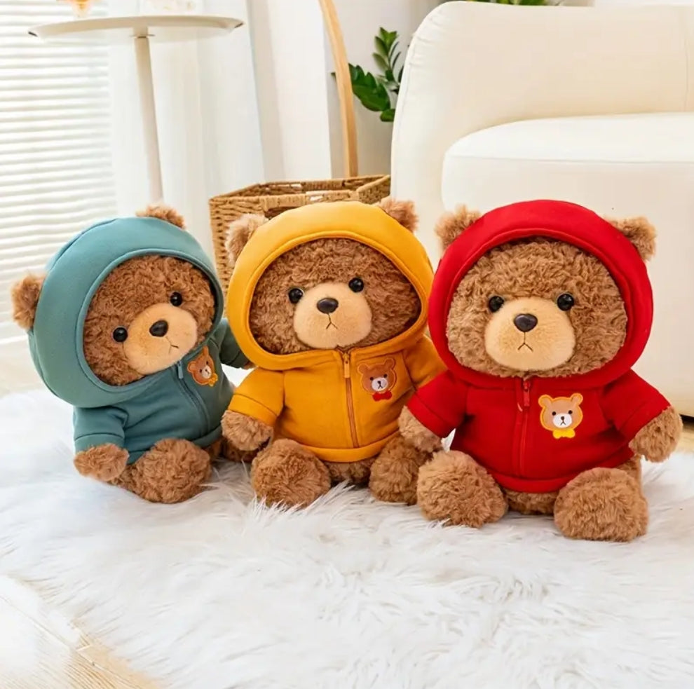 Snugbär | Handgemachter Teddybär mit anziehbarem Sweatshirt