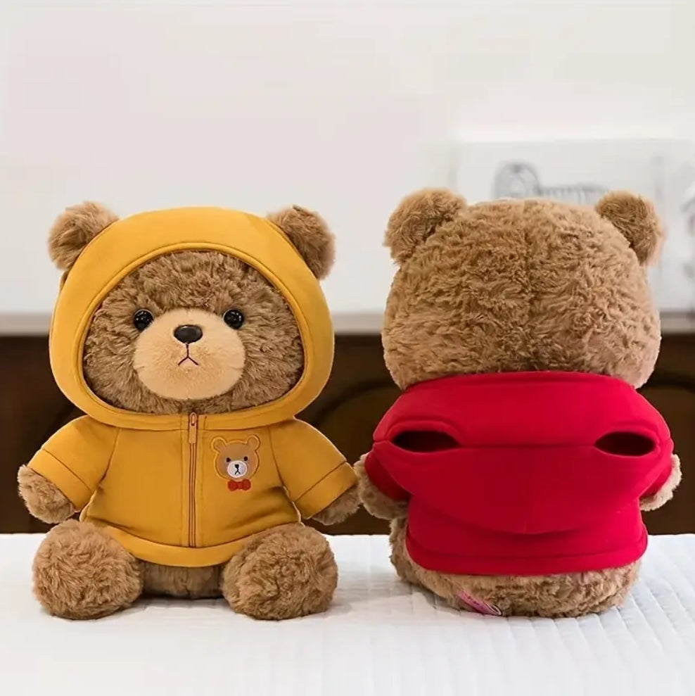 Snugbär | Handgemachter Teddybär mit anziehbarem Sweatshirt