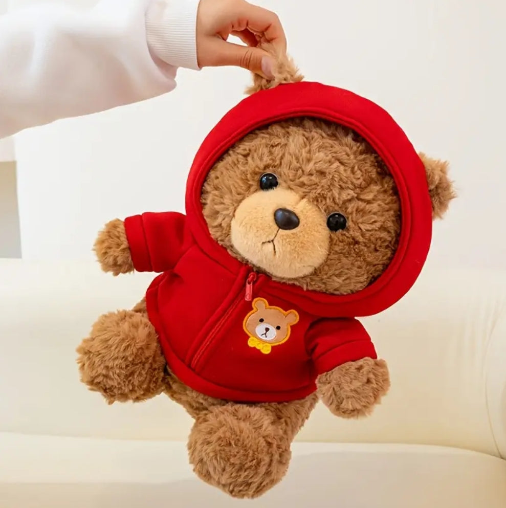 Snugbär | Handgemachter Teddybär mit anziehbarem Sweatshirt
