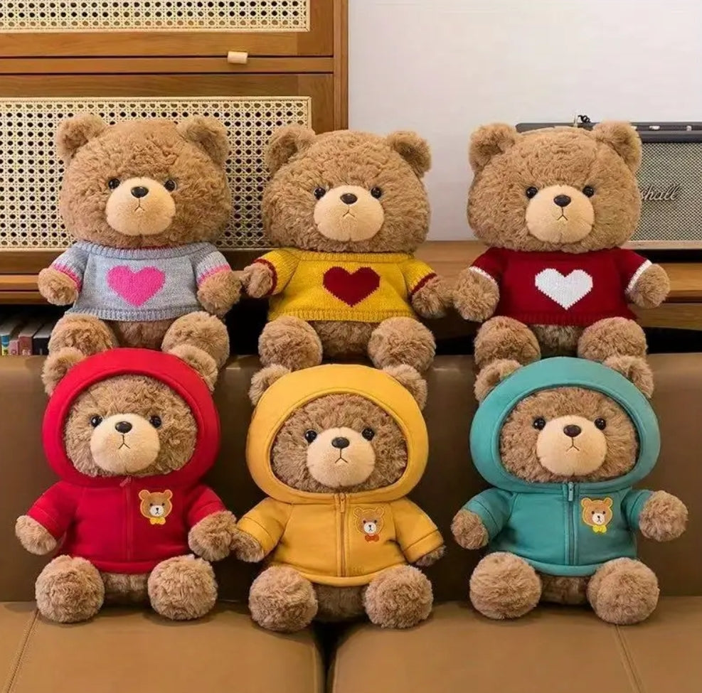 Snugbär | Handgemachter Teddybär mit anziehbarem Sweatshirt