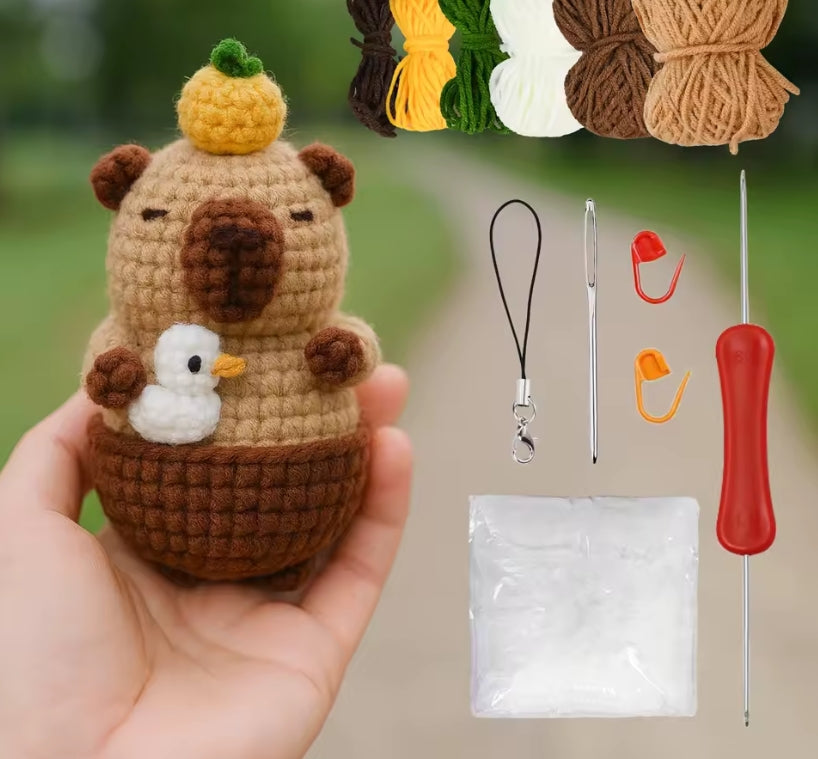 Crochet-Capybara | DIY Häkelset für ein niedliches Capybara
