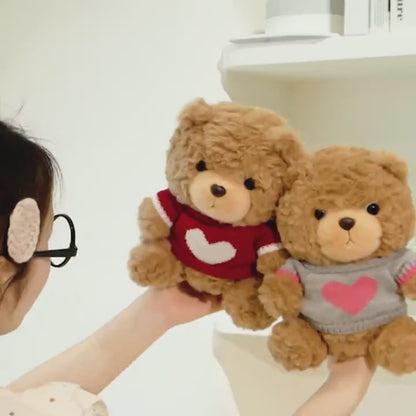 Snugbär | Handgemachter Teddybär mit anziehbarem Sweatshirt