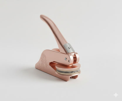 Buchseiten‑Embosser – individuelle Prägezange mit deinem Logo