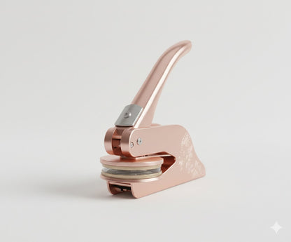 Buchseiten‑Embosser – individuelle Prägezange mit deinem Logo